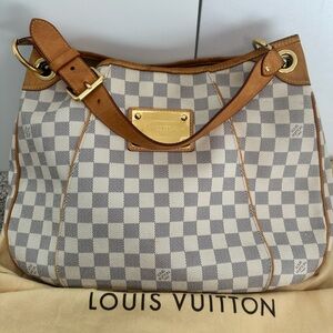 Authentic Louis Vuitton Damier Azur Galliera PM